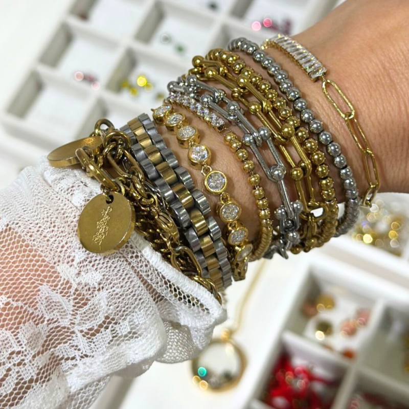 Rounded Tennis Bracelet