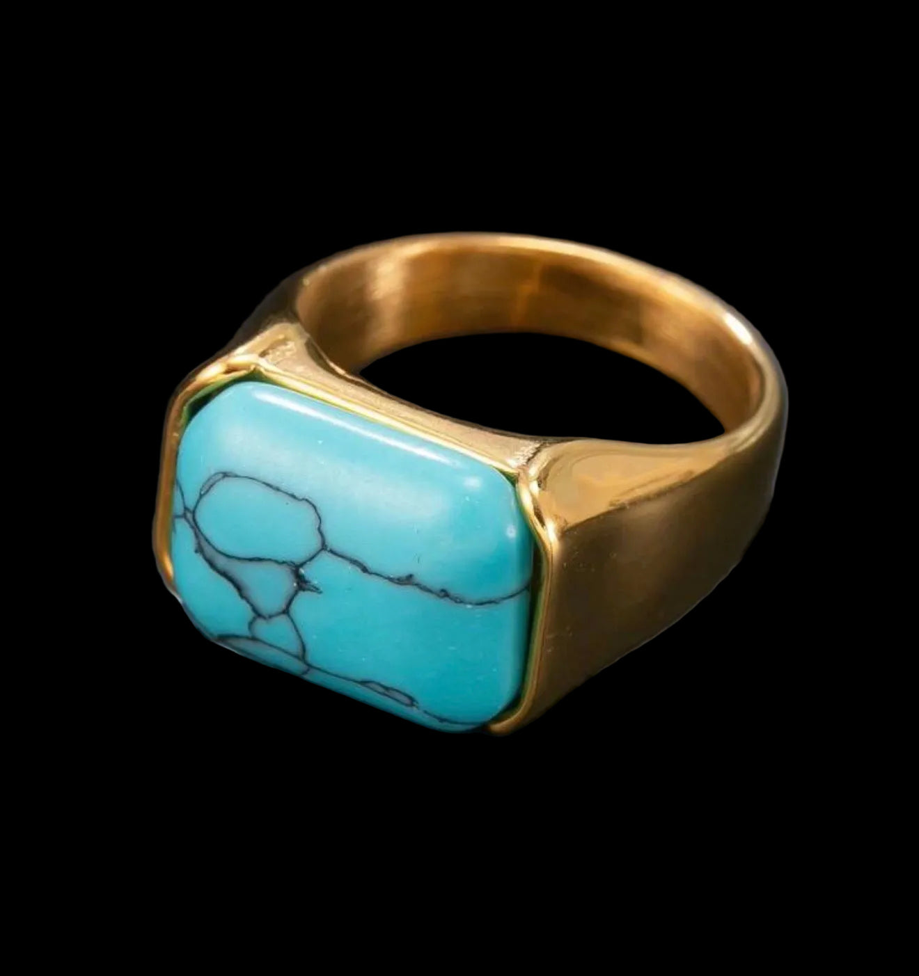 Turquoise Rock Ring