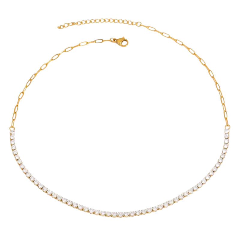Paperclip | Tennis Necklace