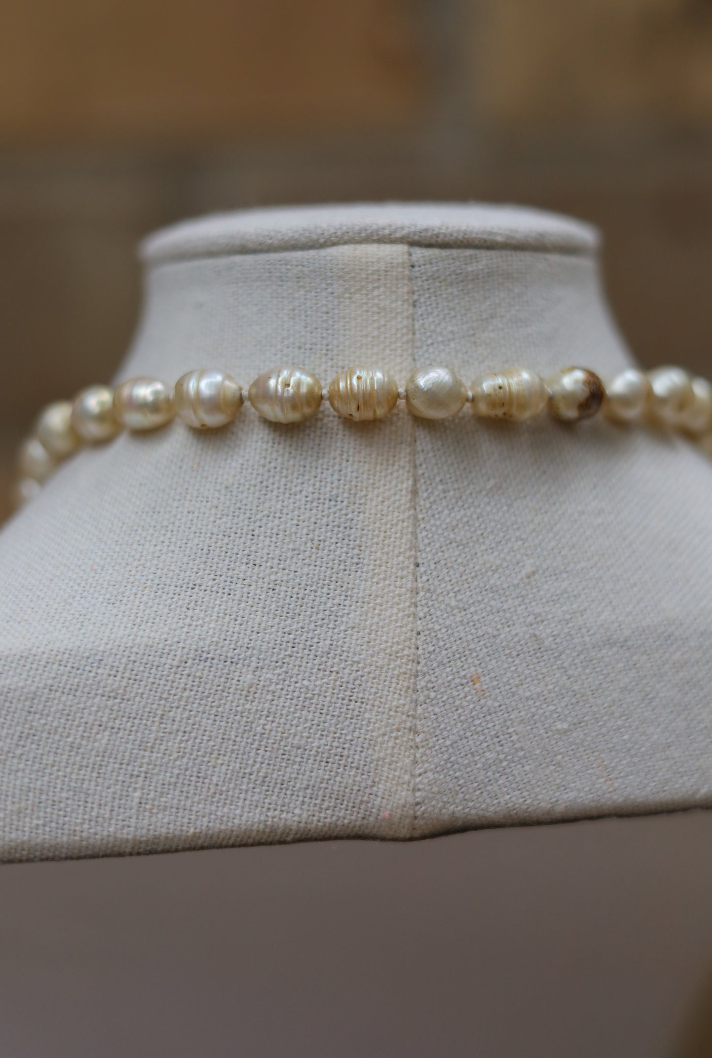 Vintage Pearl Lariat Necklace II