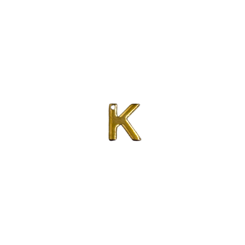 Flat Letter - K Gold