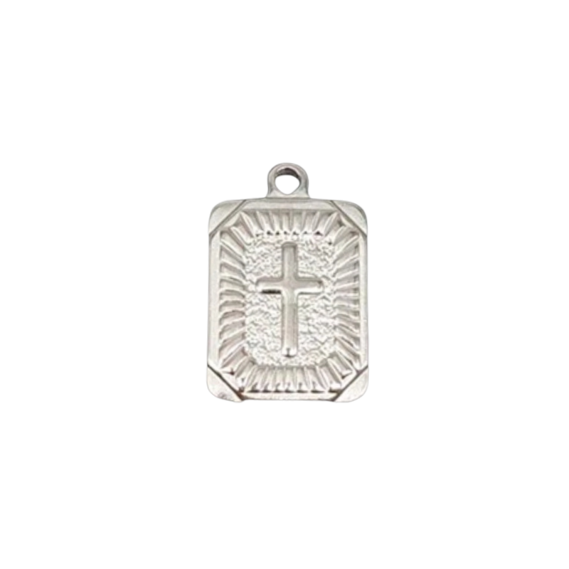 Block Cross - Silver