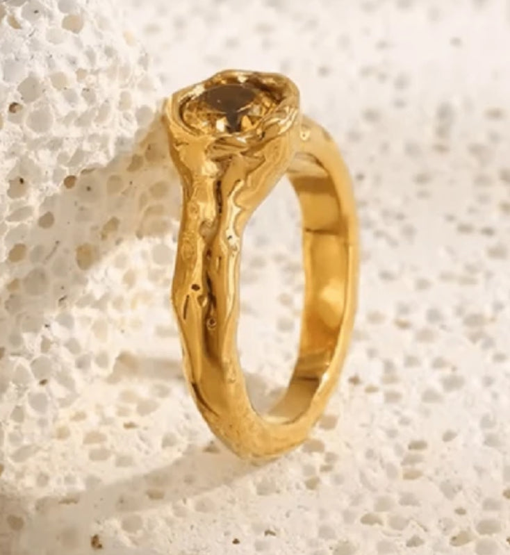 Caramel Stone Ring