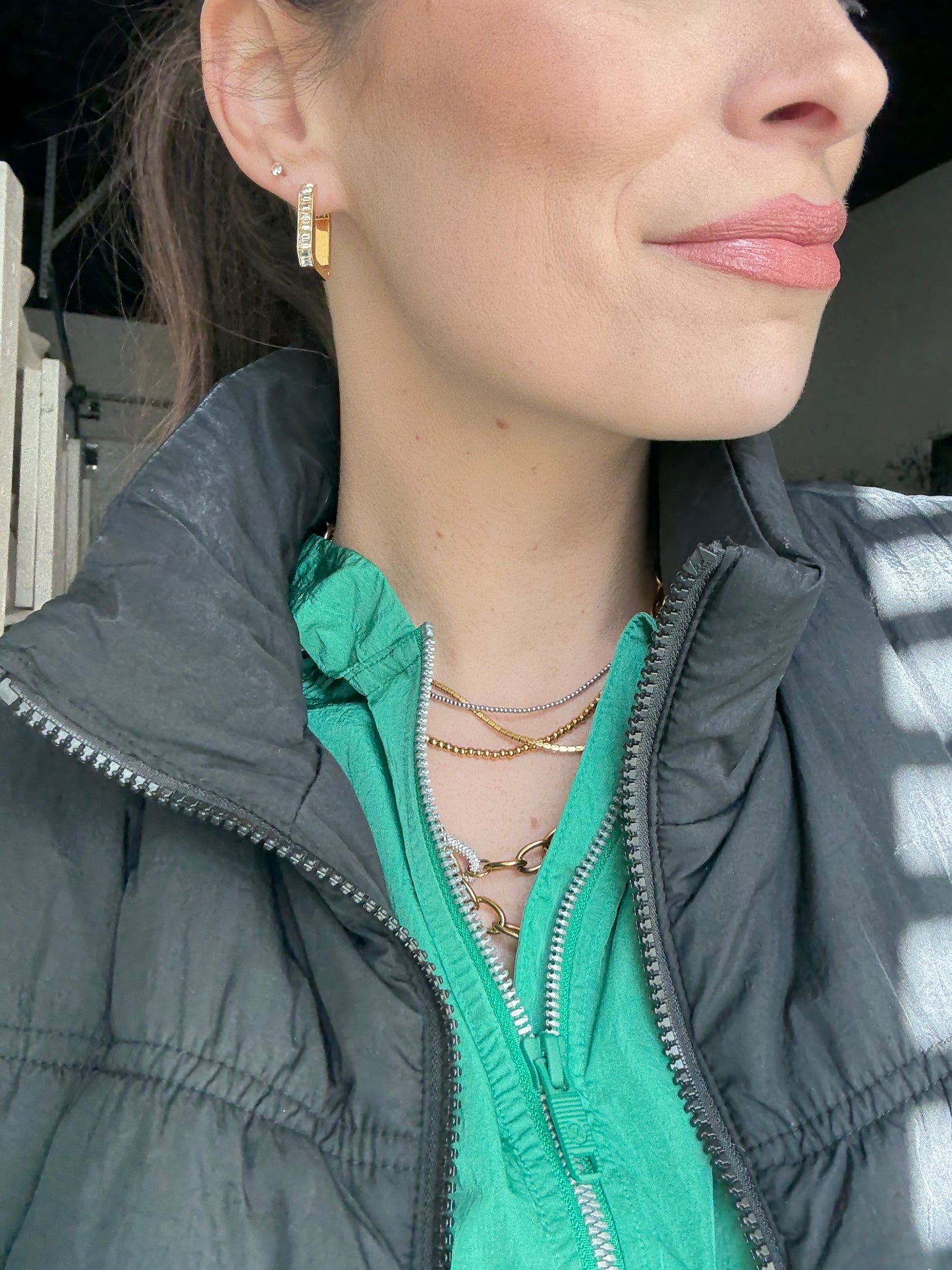 Squared Stone Huggies