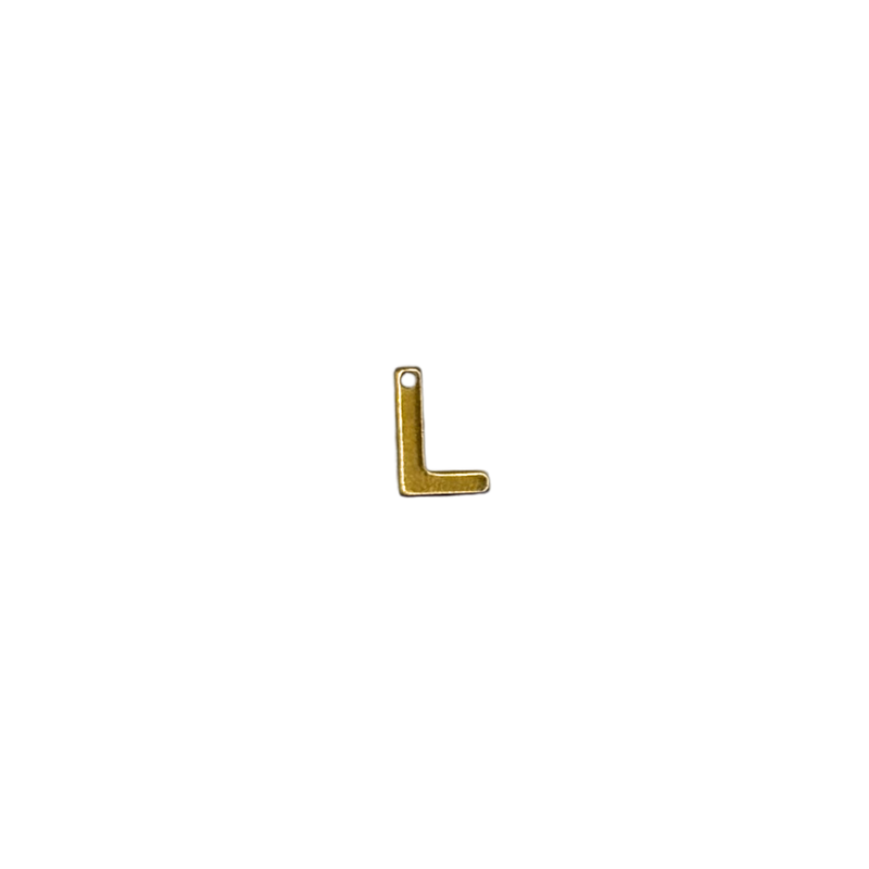 Flat Letter - L Gold