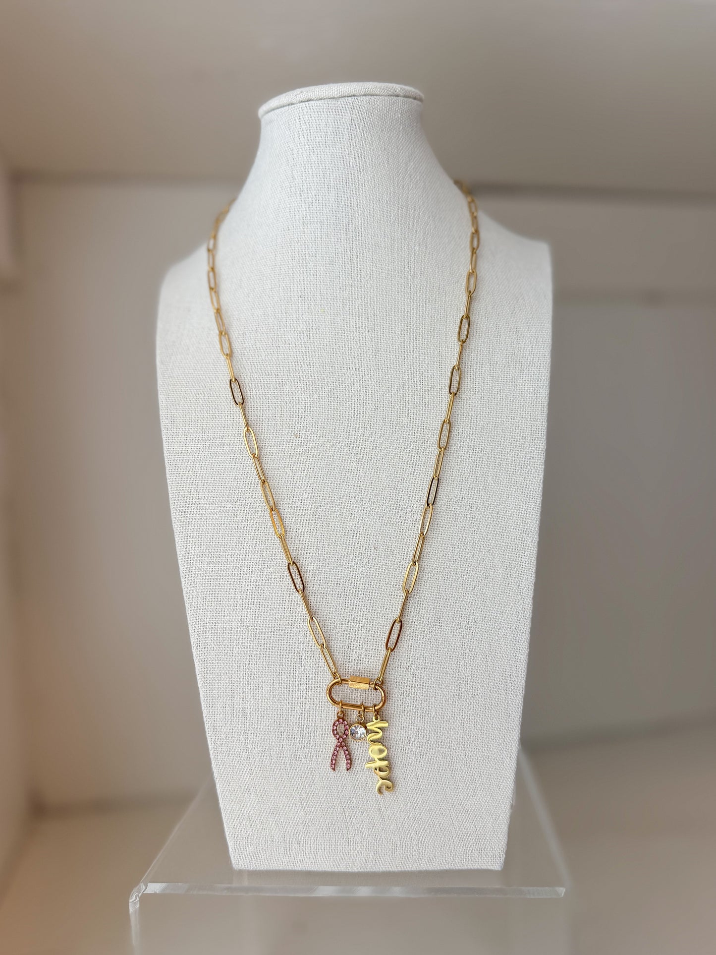 Breast Cancer Charm Keeper