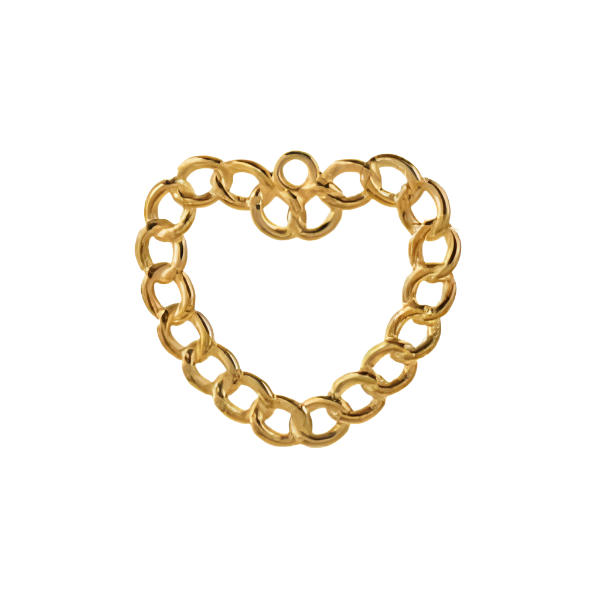 Oversized Chain Heart