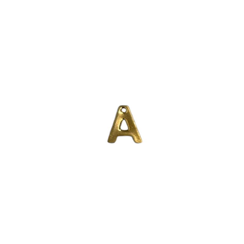 Flat Letter - A Gold