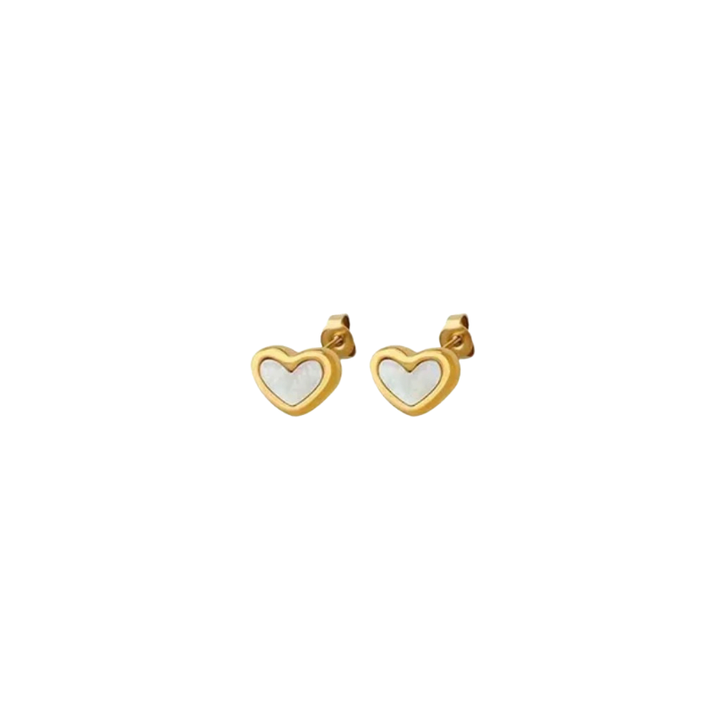 Pearl Heart Stud