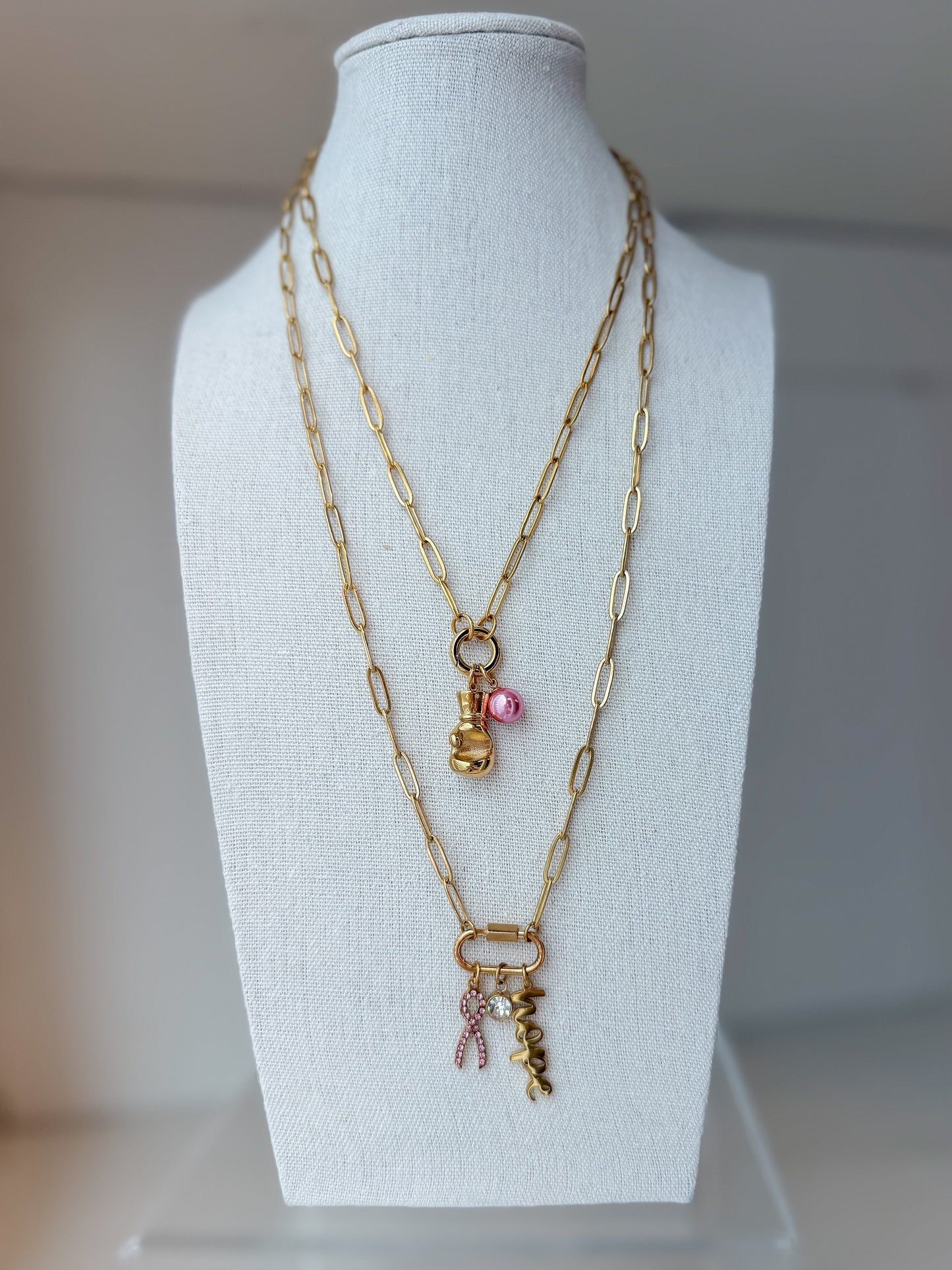 Breast Cancer Charm Keeper