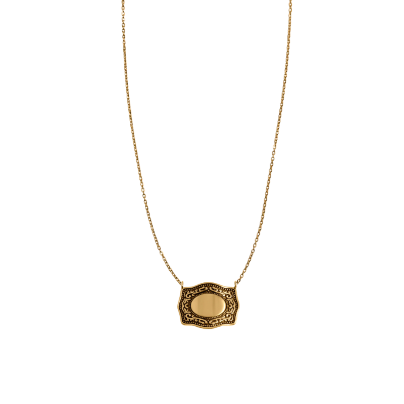 Buckle Pendant Necklace