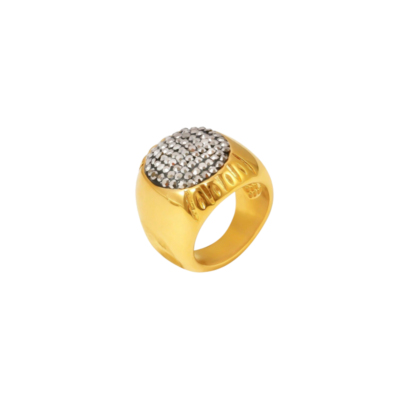 Two-Toned Pavé Ring