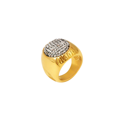 Two-Toned Pavé Ring