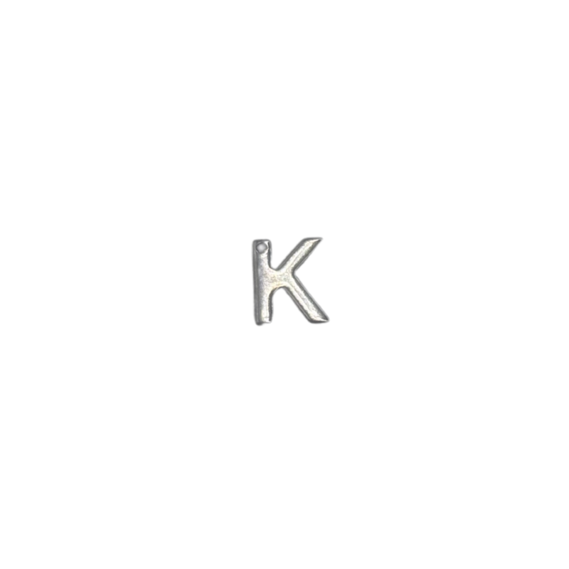 Flat Letter - K Silver