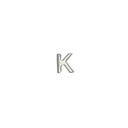 Flat Letter - K Silver