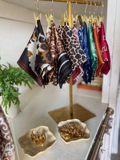 Animal Print Scarf - Brown Cheetah