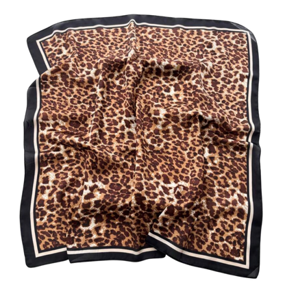 Animal Print Scarf - Brown Cheetah