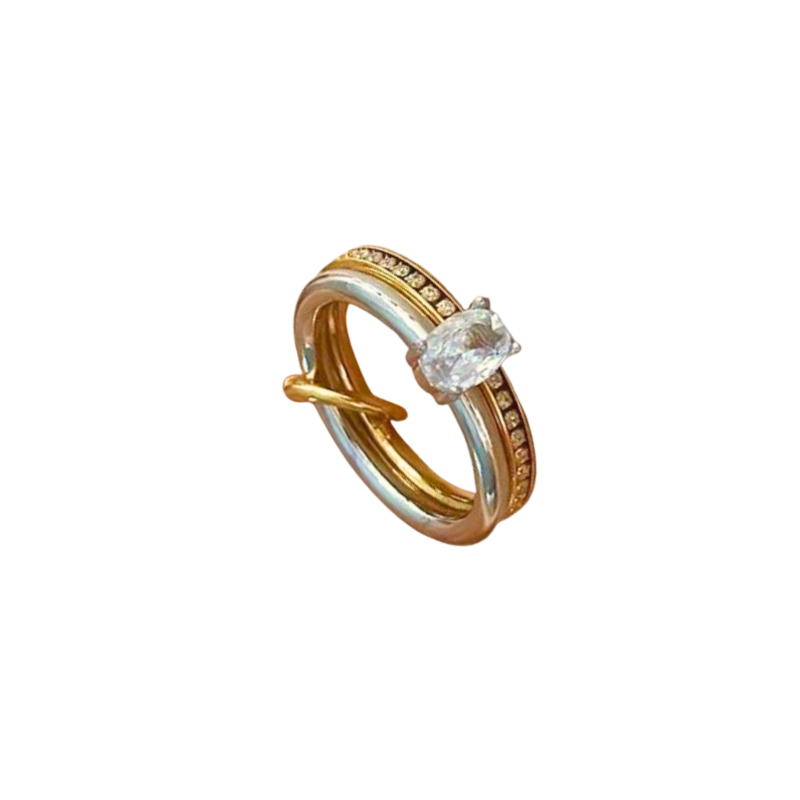 Pavé Double Stack Ring