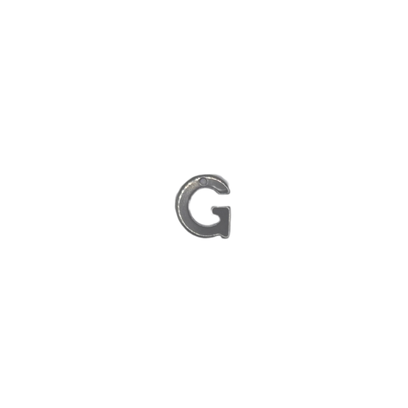 Flat Letter - G Silver
