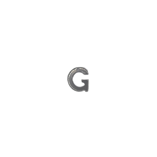 Flat Letter - G Silver