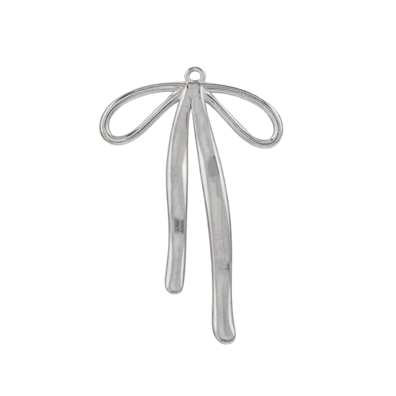 Oversized Bow - Silver