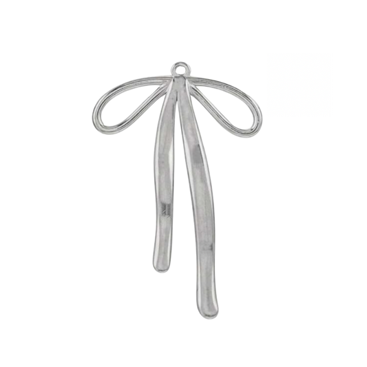 Oversized Bow - Silver