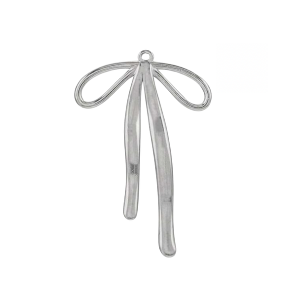 Oversized Bow - Silver
