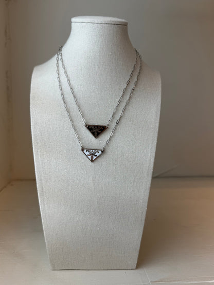 Mini Designer Triangle Necklace