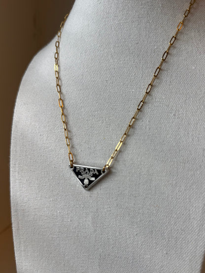 Mini Designer Triangle Necklace