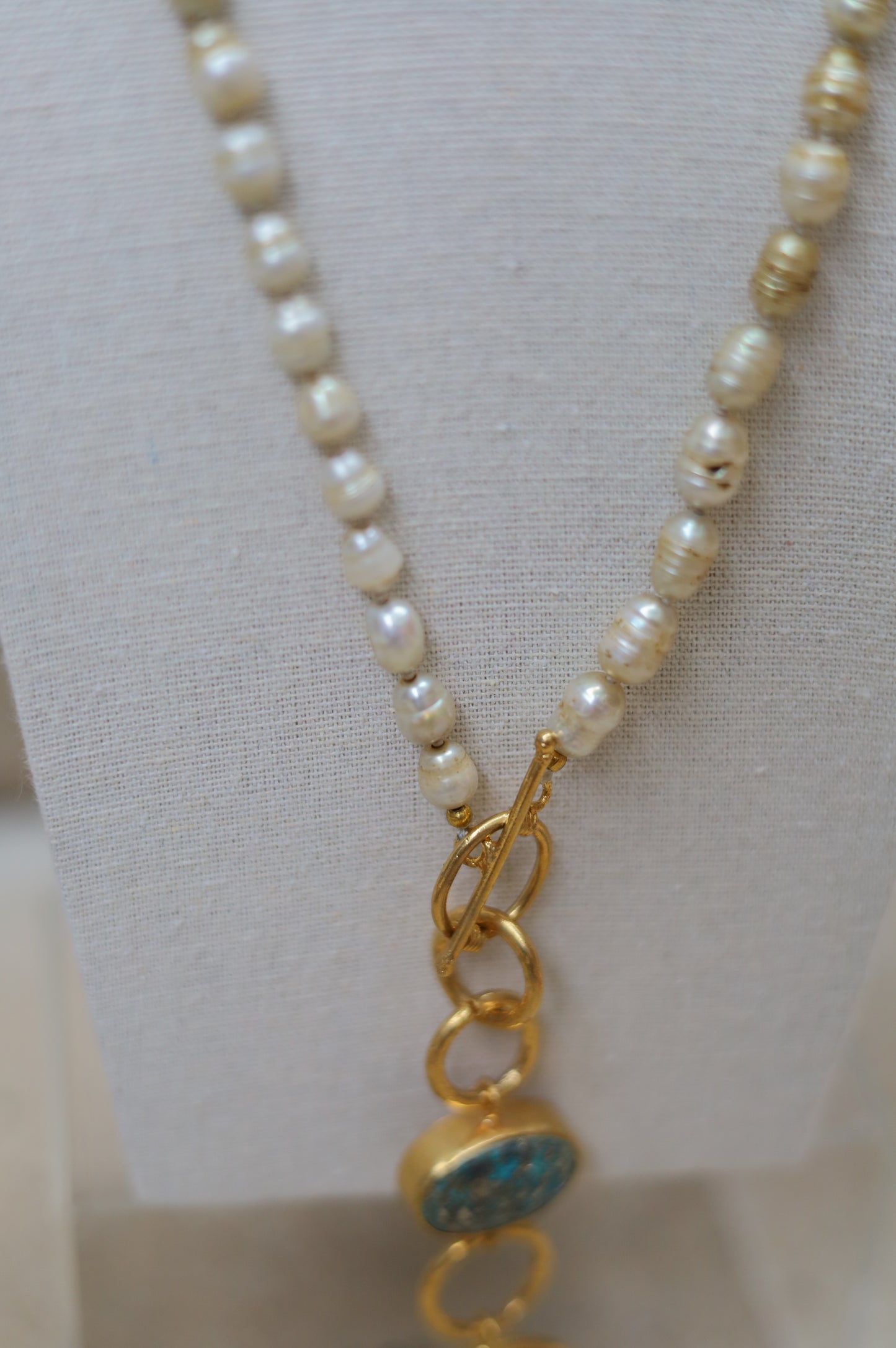 Vintage Pearl Lariat Necklace II
