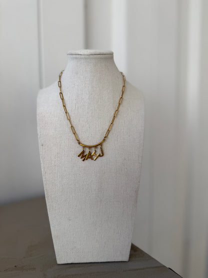 MAHJ Paperclip Necklace