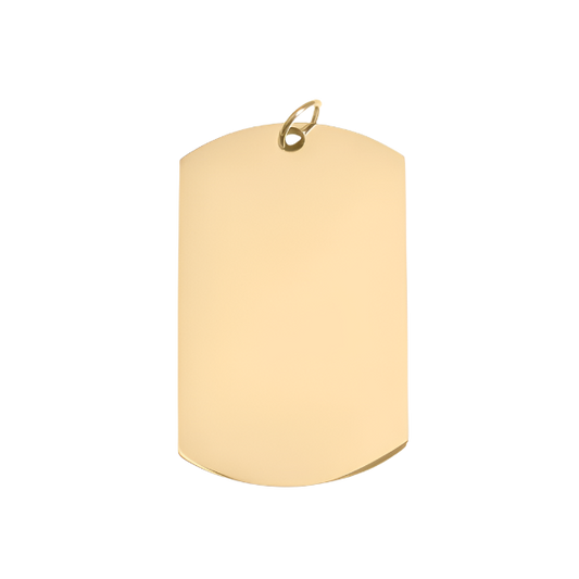 Gold Dog Tag