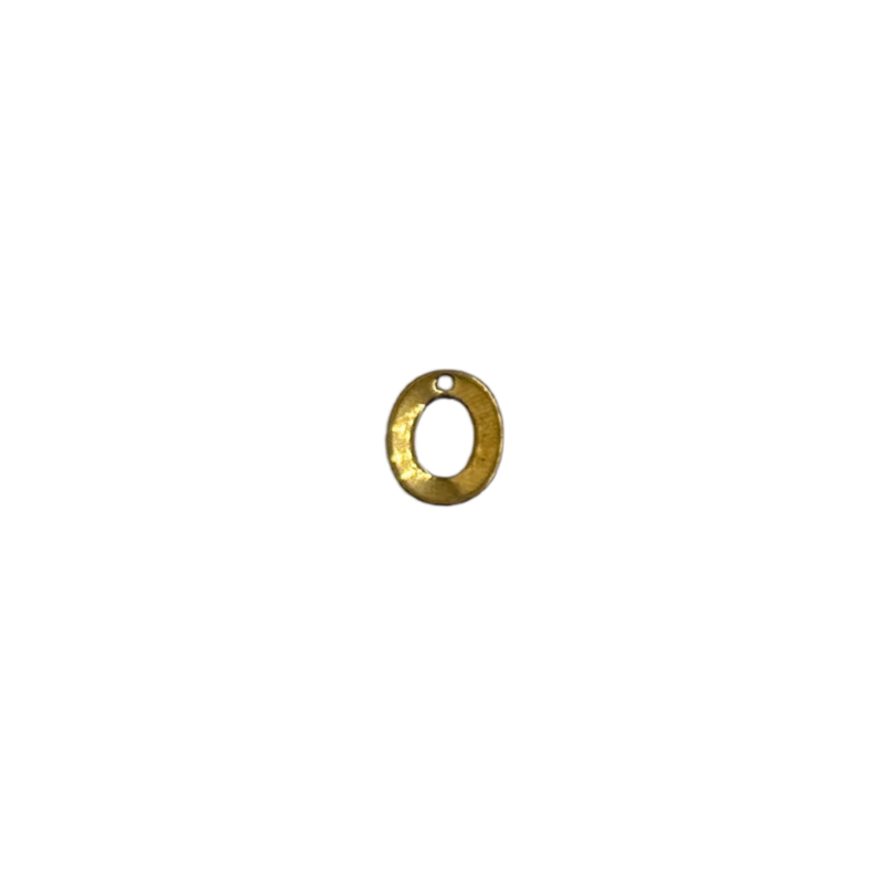 Flat Letter - O Gold