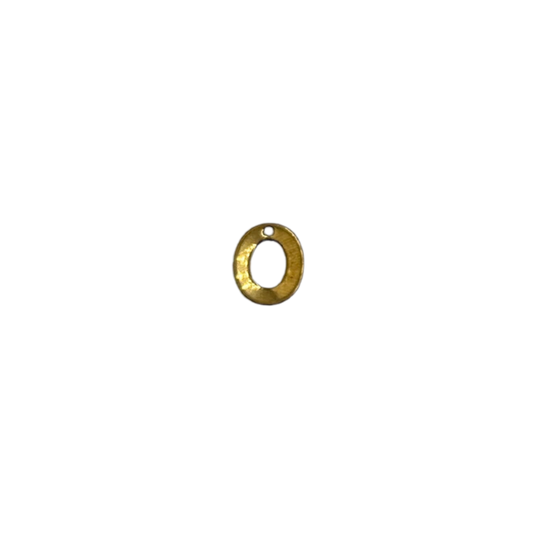 Flat Letter - O Gold
