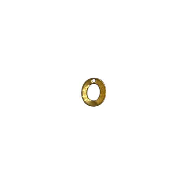 Flat Letter - O Gold