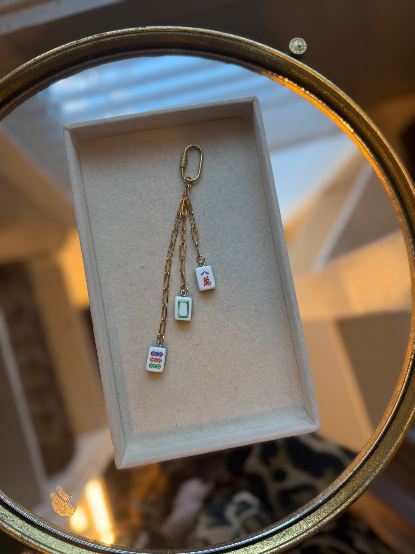 Mahjong Tile Bag Charm