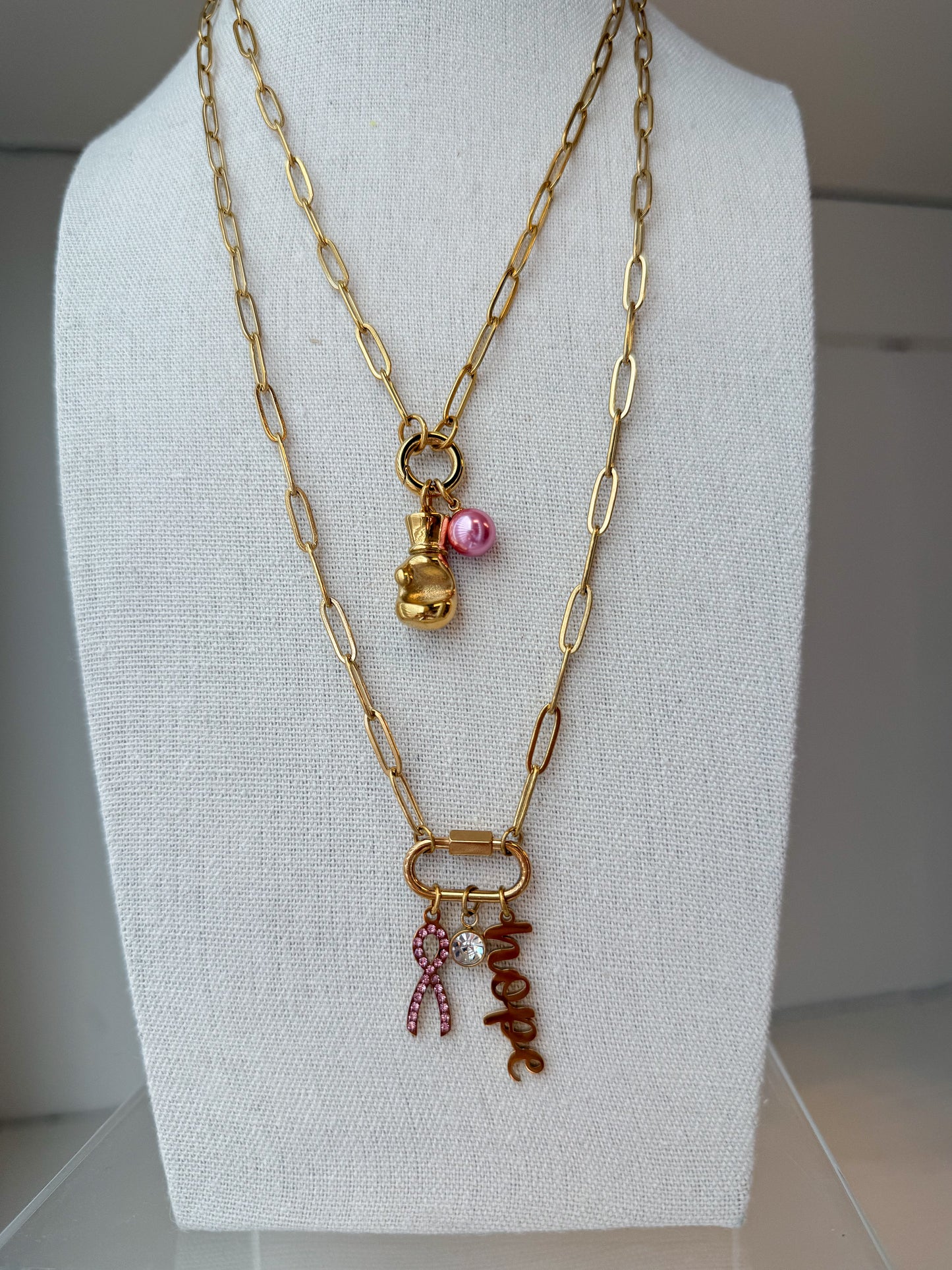 Breast Cancer “Fighter” Necklace