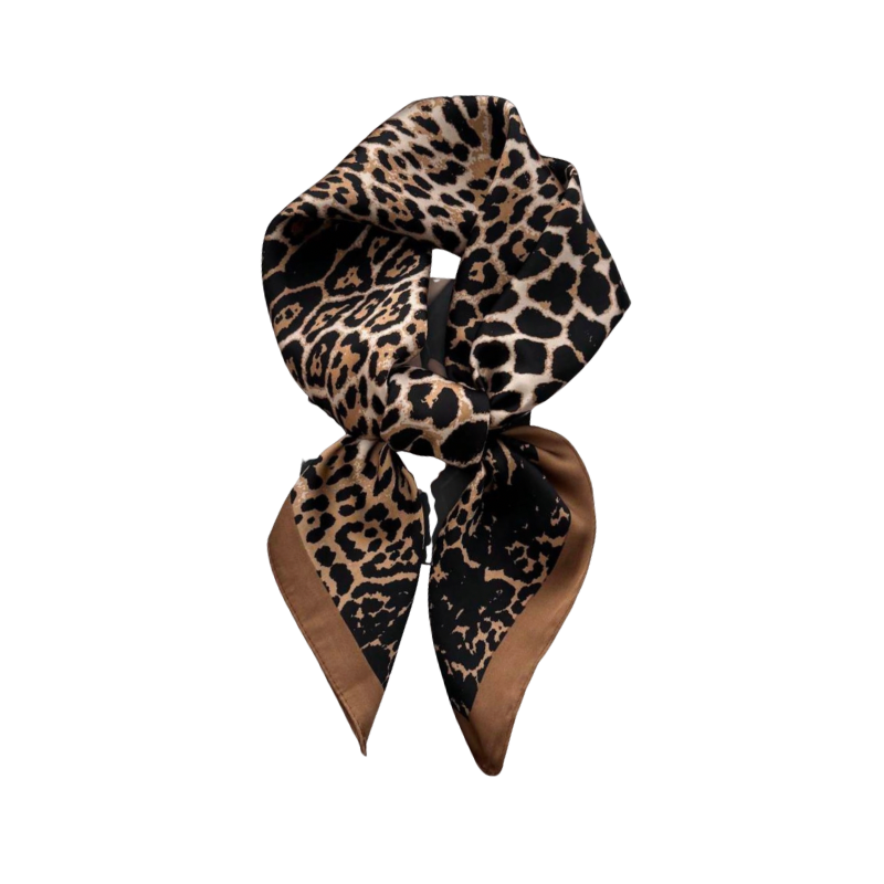 Animal Print Scarf - Black Cheetah