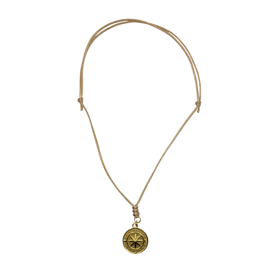 Khaki Cord with Compass
