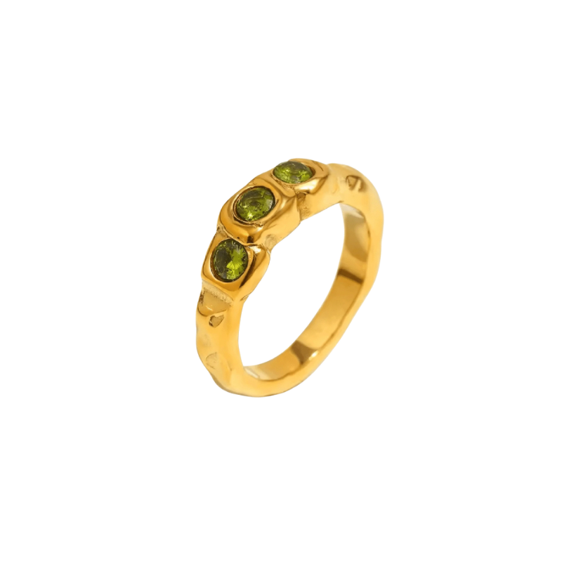 Olive Stone Ring