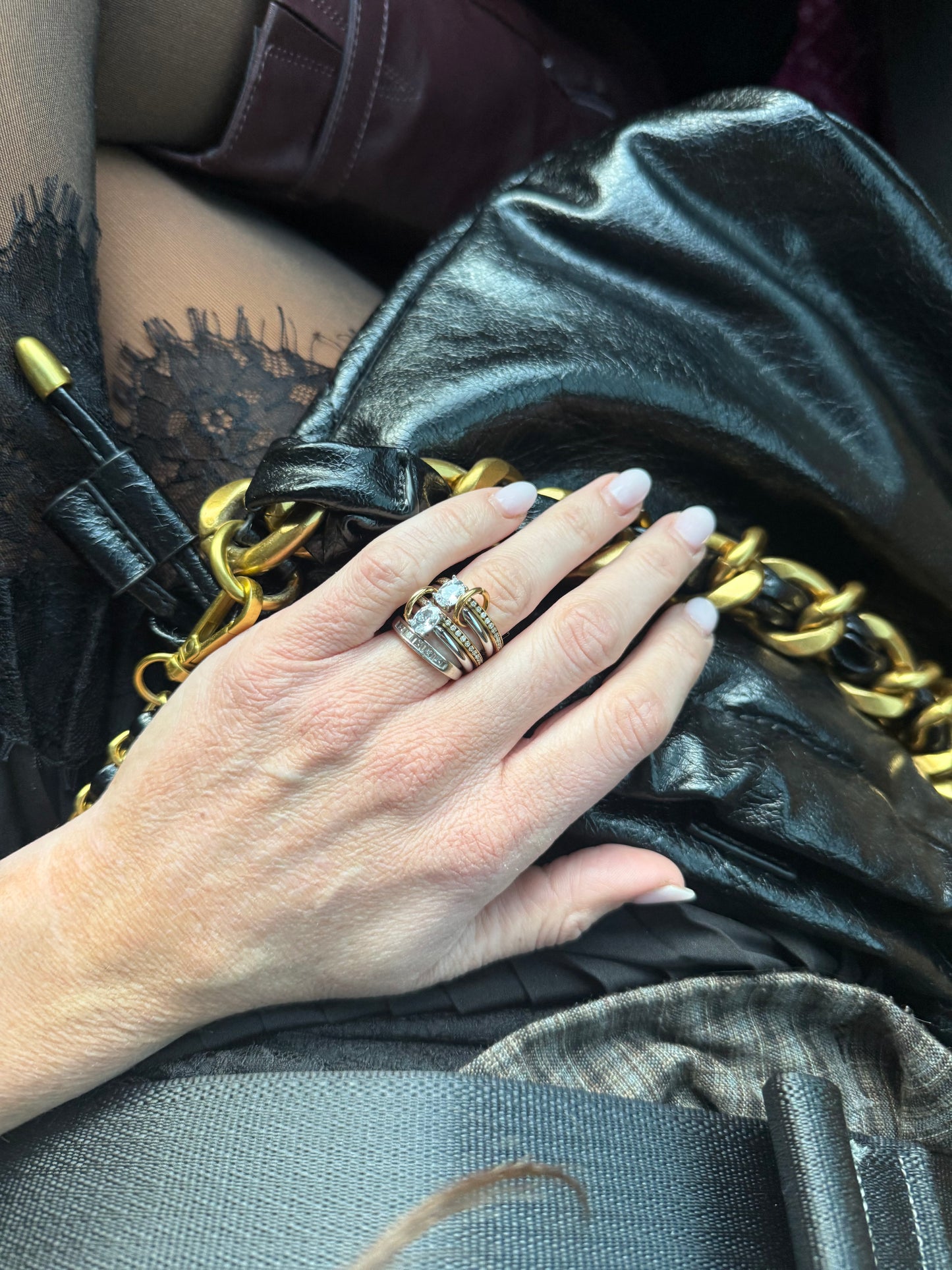 Pavé Double Stack Ring