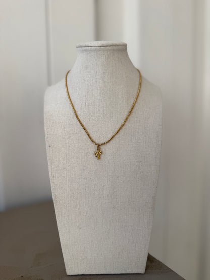 Mini Beaded + Bamboo Necklace
