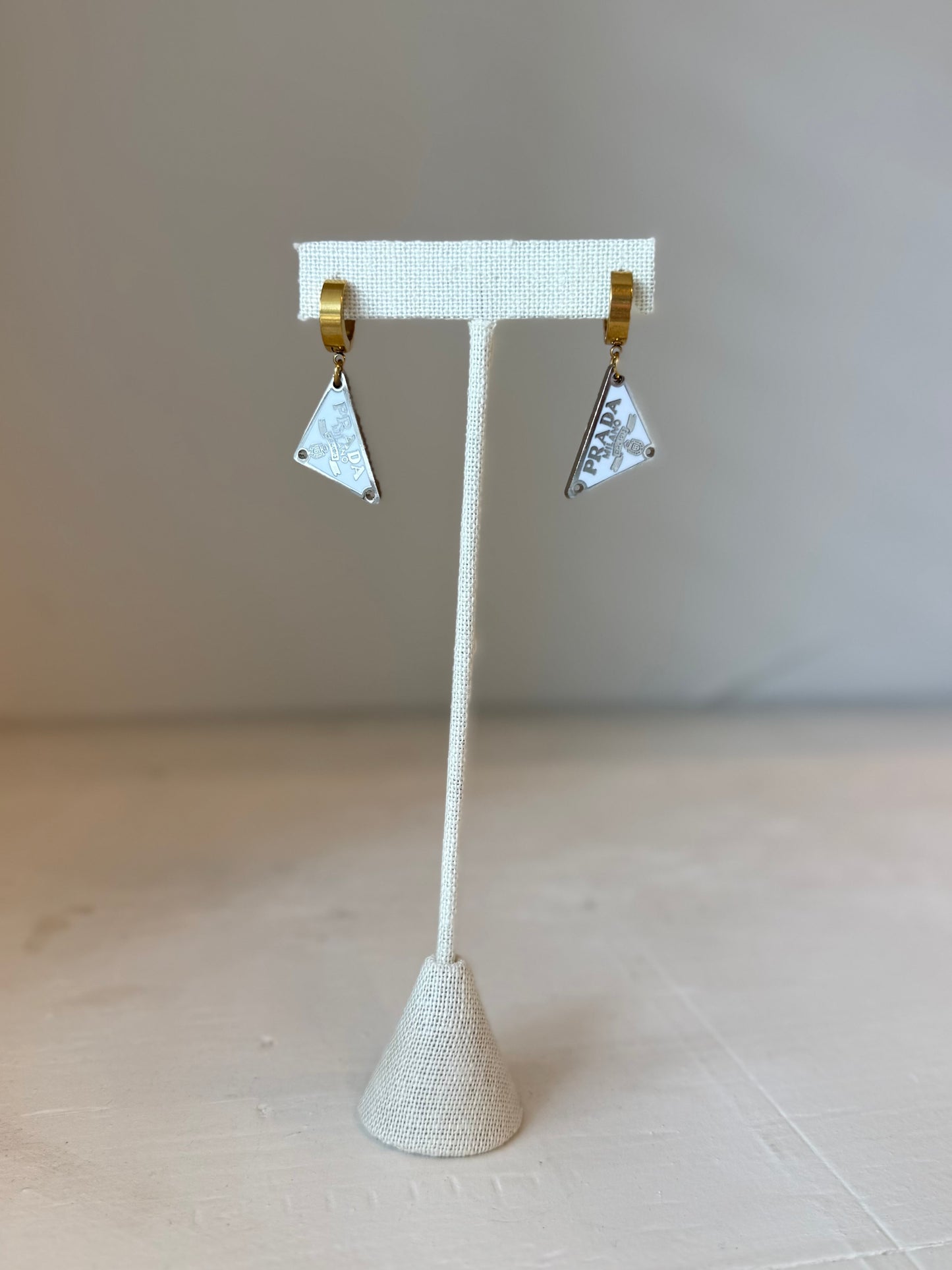 Mini Designer Triangle Earrings