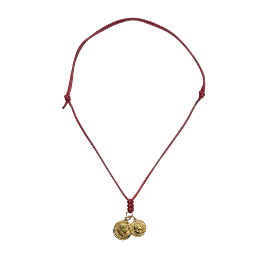 Oxblood Cord with Coins
