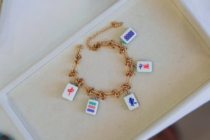 Mahj Tile Charm Bracelet