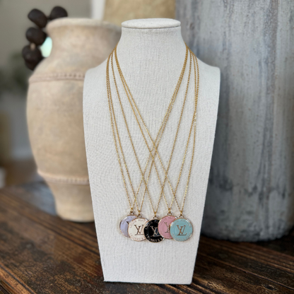 Round Designer Pendant Necklace