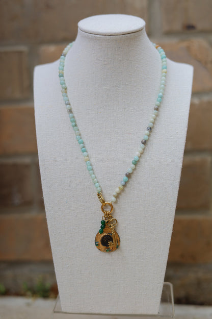 Vintage Trio Amazonite Necklace