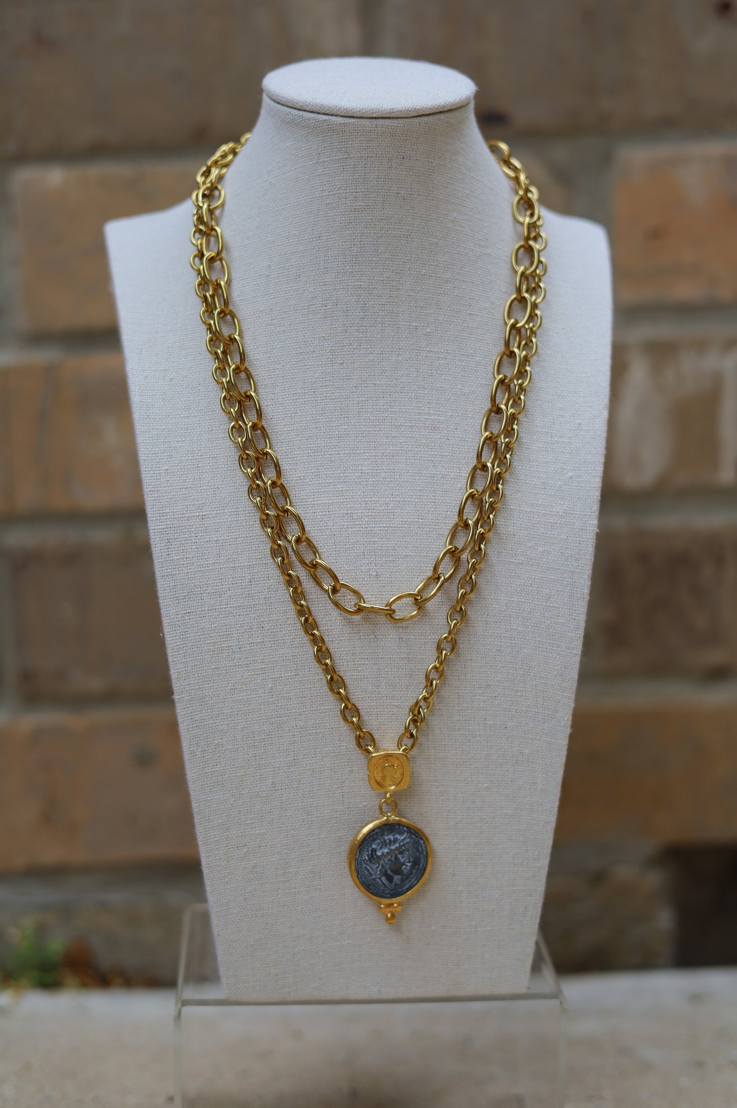 Vintage Gold Layered Coin Necklace II