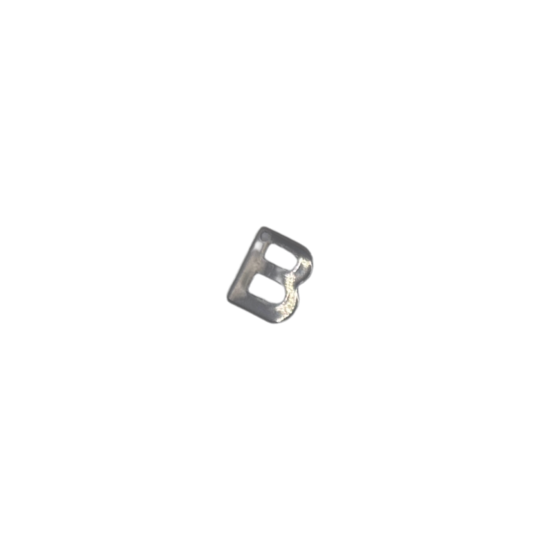 Flat Letter - B Silver