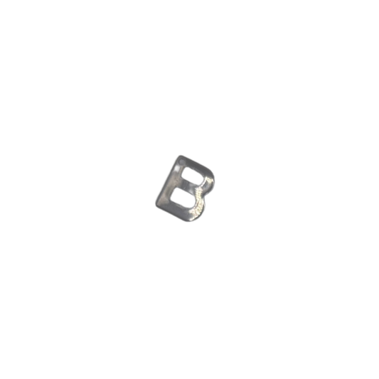 Flat Letter - B Silver